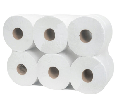 Papieren handdoek op rol - 6 stuks