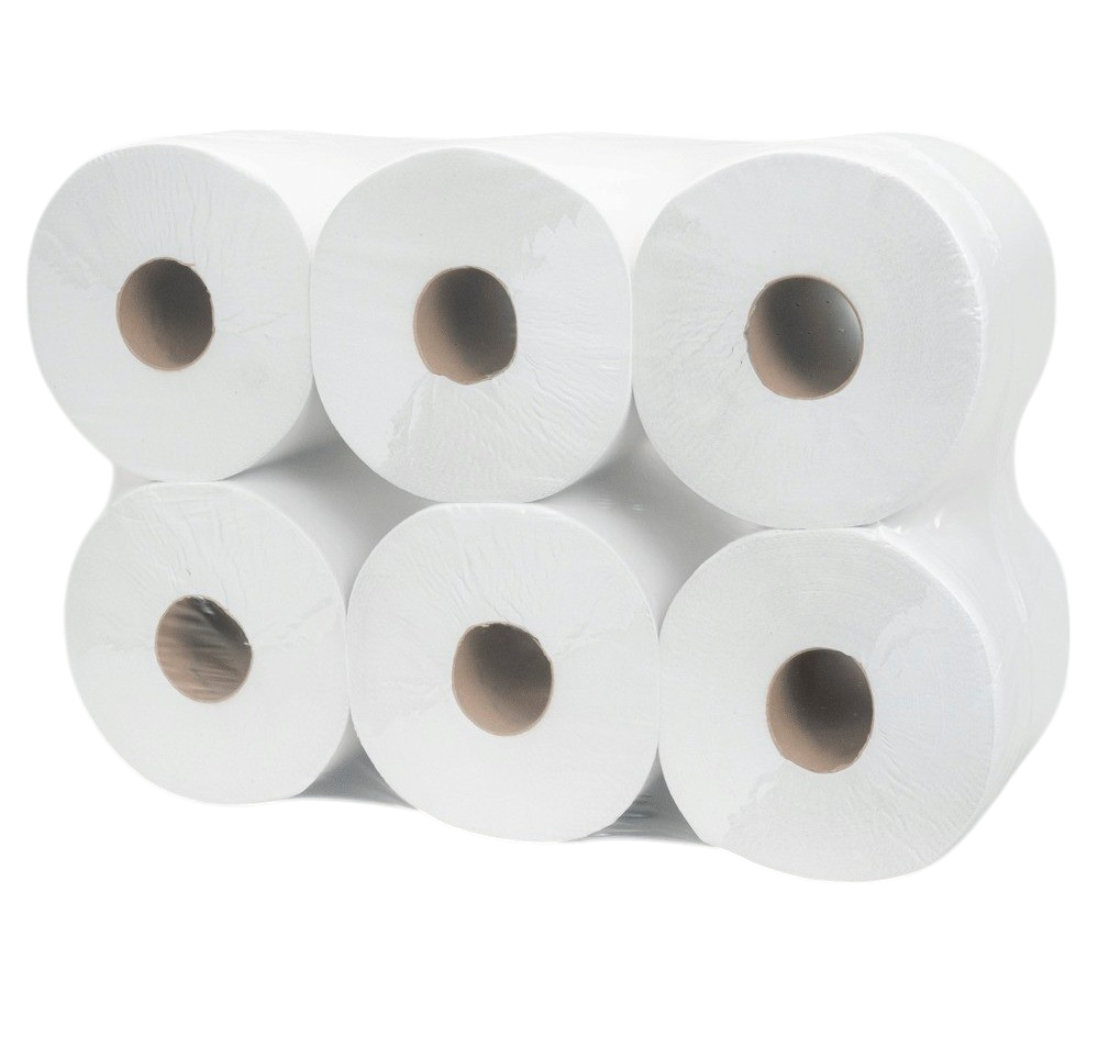 Papieren handdoek op rol - 6 stuks