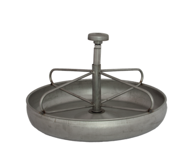 Biggen voer/drinkbakje RVS