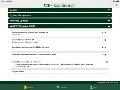 Enrutador de servicio en línea DAB Dconnect