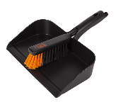 Recogedor 295 x 320 mm con sistema de sujeción para escoba de mano