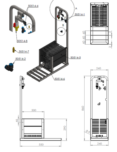 Laarzenreiniger met reservoir