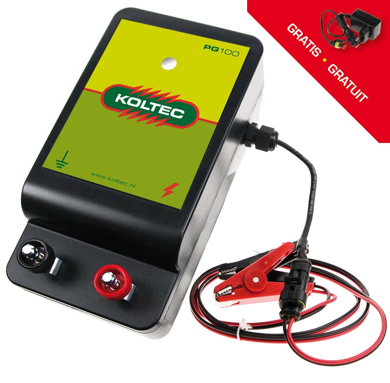Battery-powered device KOLTEC PG100, incl. adapter for 230 Volt