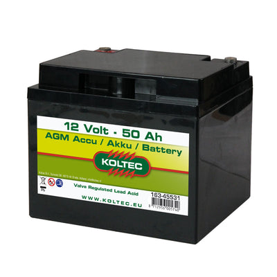 Batterie de traction, 12 Volt - 50 Ah, 197*170*165 mm/14,2 kg