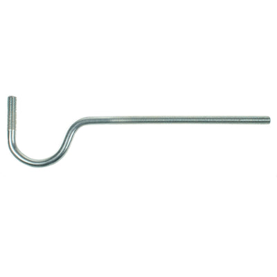 Isolatorsteunen (lang met zwanenhals, 25 cm) met M10 draad incl. 2 moeren voor betonnen palen