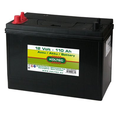 Accu dubbele pool 12V 105Ah DP