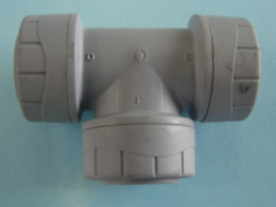 Pièce en T d'accouplement en plastique