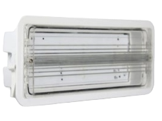 Emergency follow-up lighting Flush-mounted