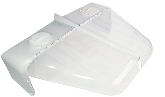 NI-2 Abferkelkäfig-Eckschutz, doppelt, transparent