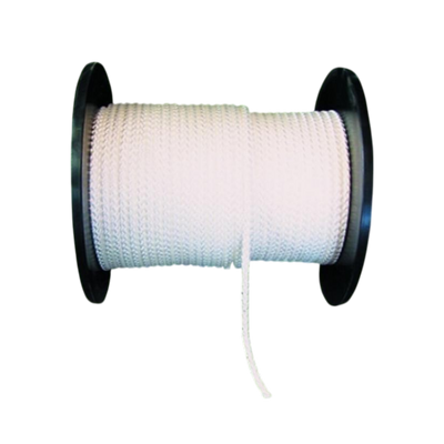 Cordon en nylon tressé blanc