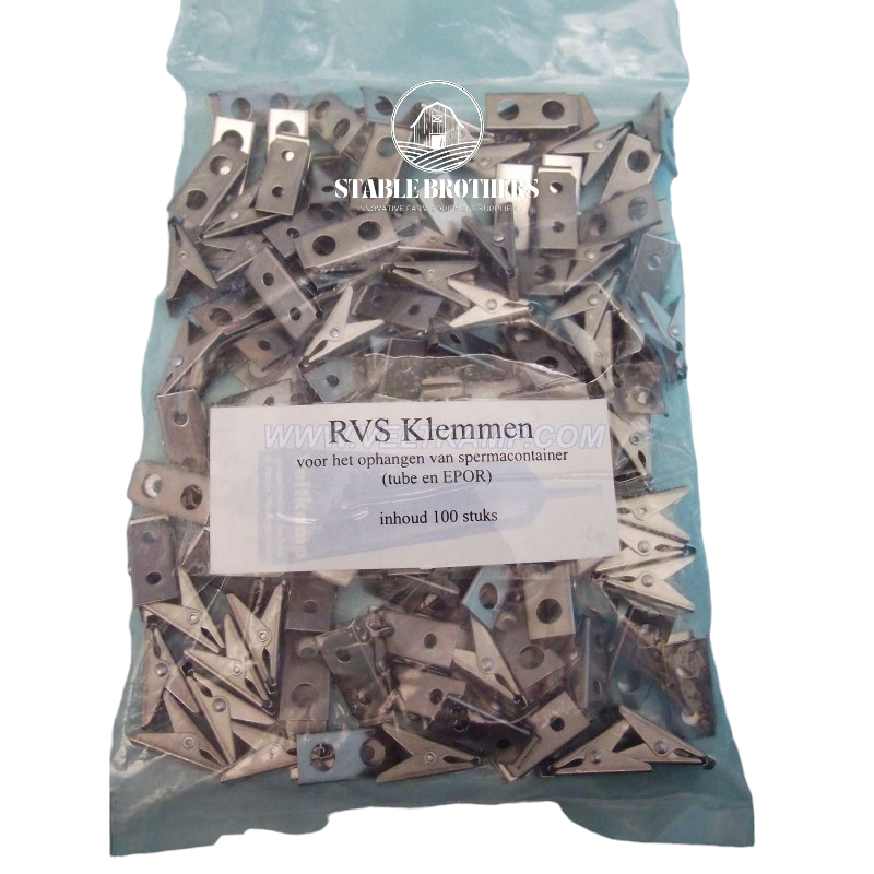Clips für Besamungsfedern, Edelstahl