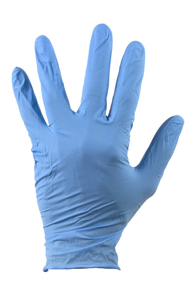 Guantes de nitrilo desechables azul