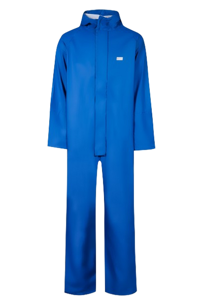 Mono de lluvia PU impermeable y cortaviento AZUL