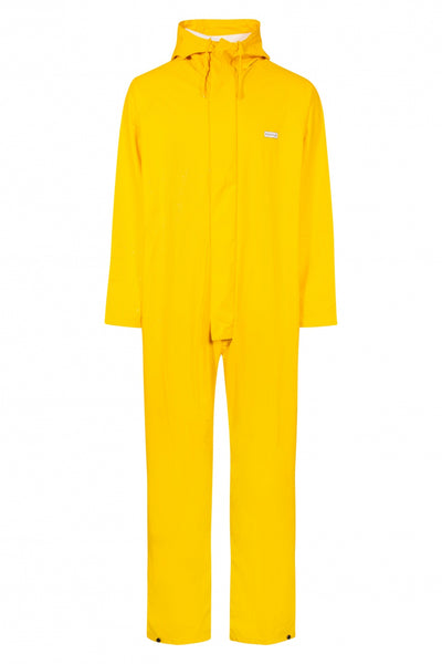 Mono de lluvia PU impermeable y cortaviento AMARILLO