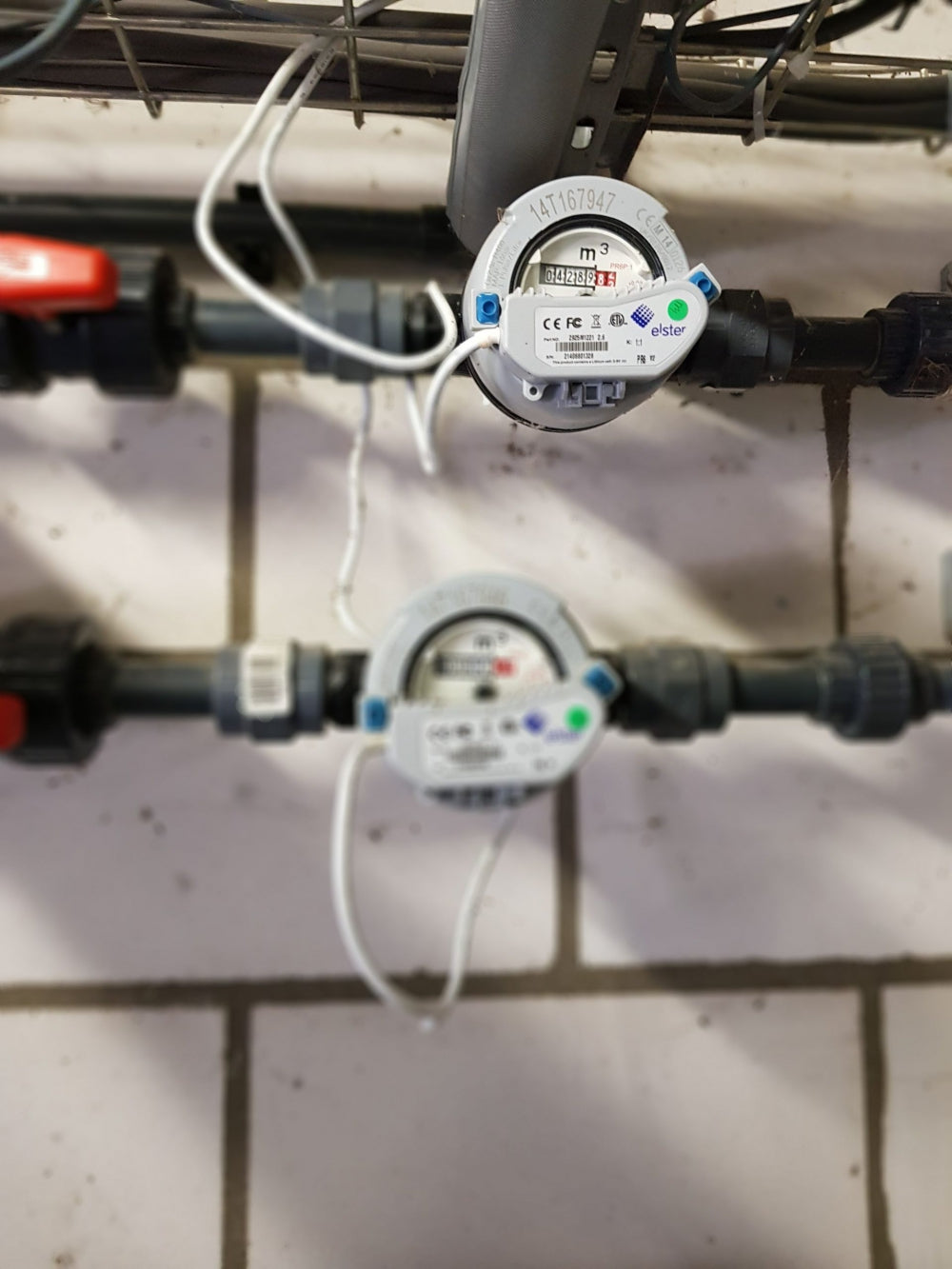 Contador de agua Elster V200P de plástico