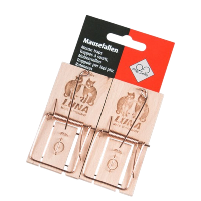 Muizenval hout LUNA - 2 stuks