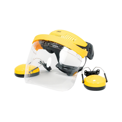 Gezichts- en gehoorbescherming combinatie