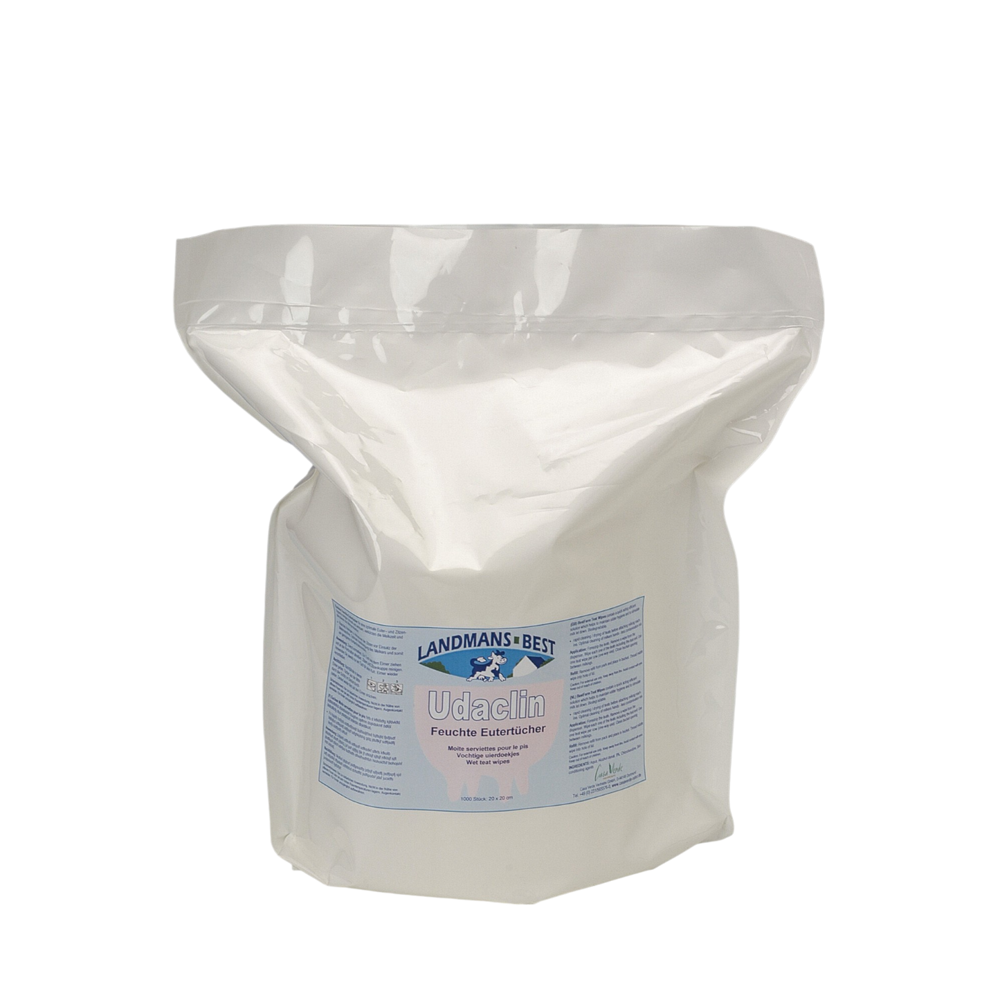 Udder wipes Udaclin 20x20cm (1000 pcs.)
