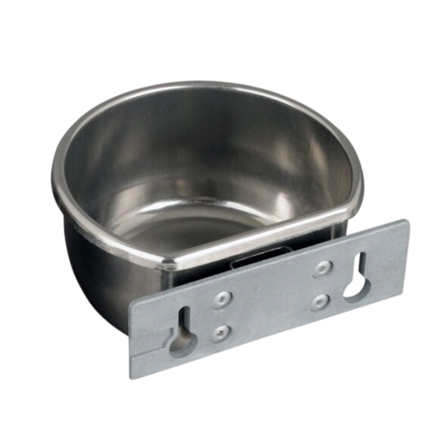 Voer/drinkbak 400ml met wandhouder