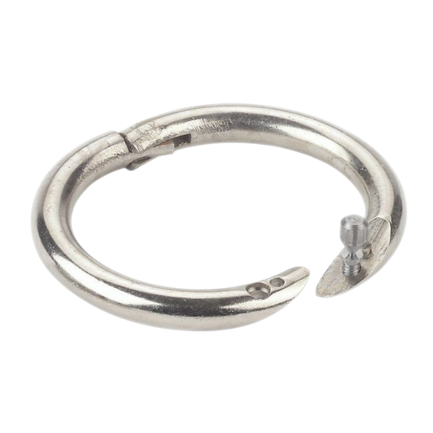 Nose ring W-model nickel plated