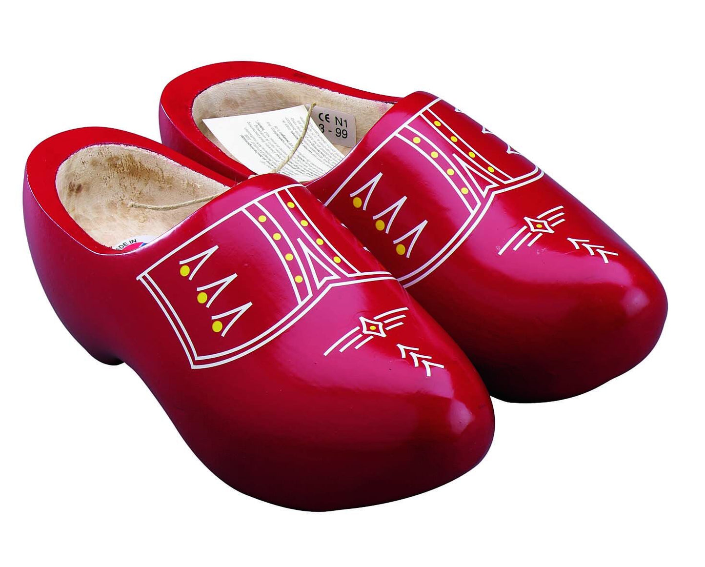 Klomp rood geverfd