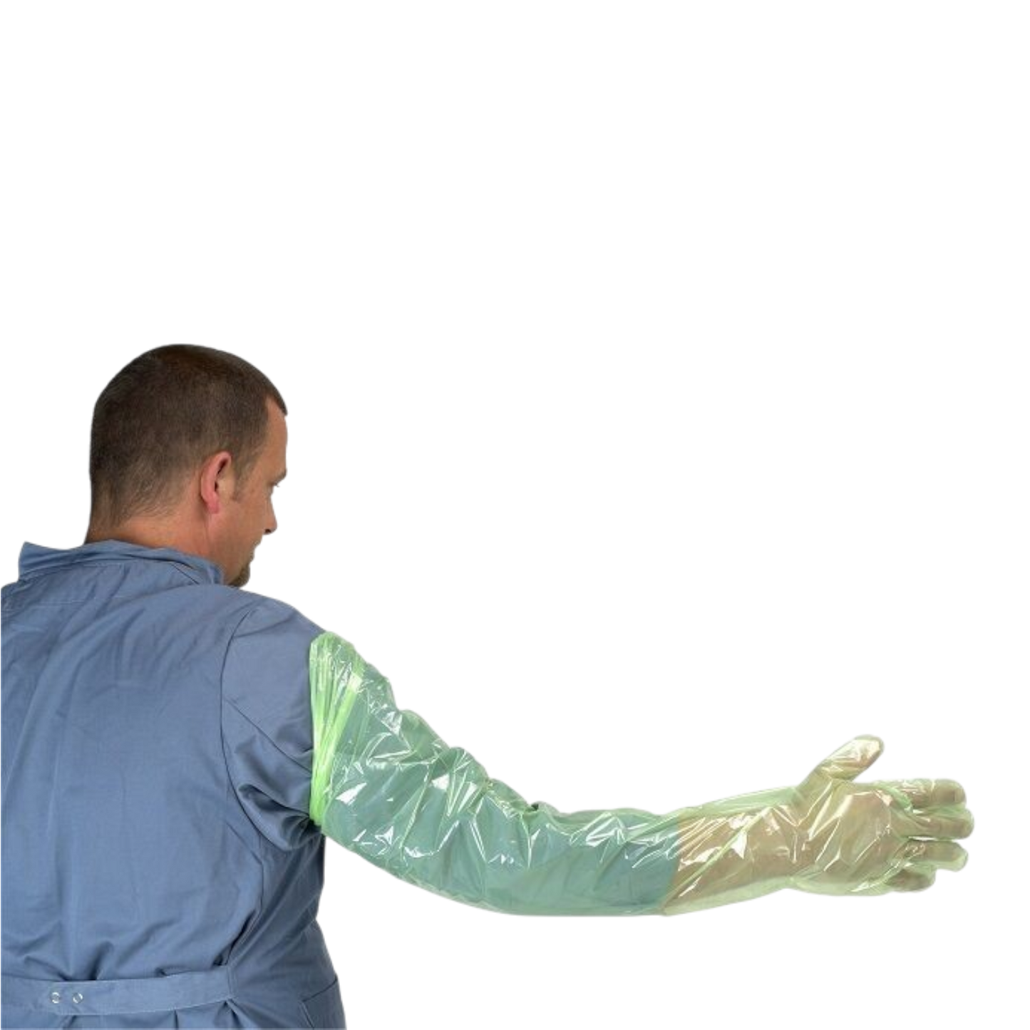 Rękawice do inseminacji/odczulania Krutex - Zielone - 95 cm (100 sztuk)