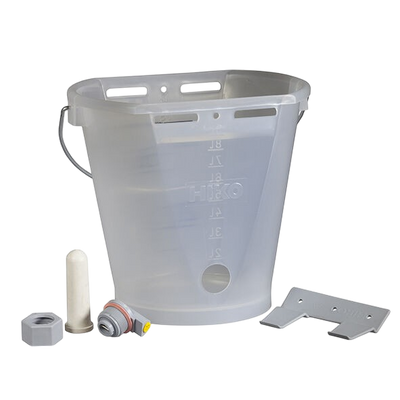 Seau à tétine veau transparent Hiko