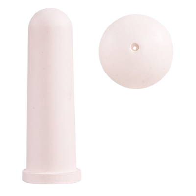 Tétine pour veau Hiko 100 mm blanche avec trou de 4 mm (5 pièces)