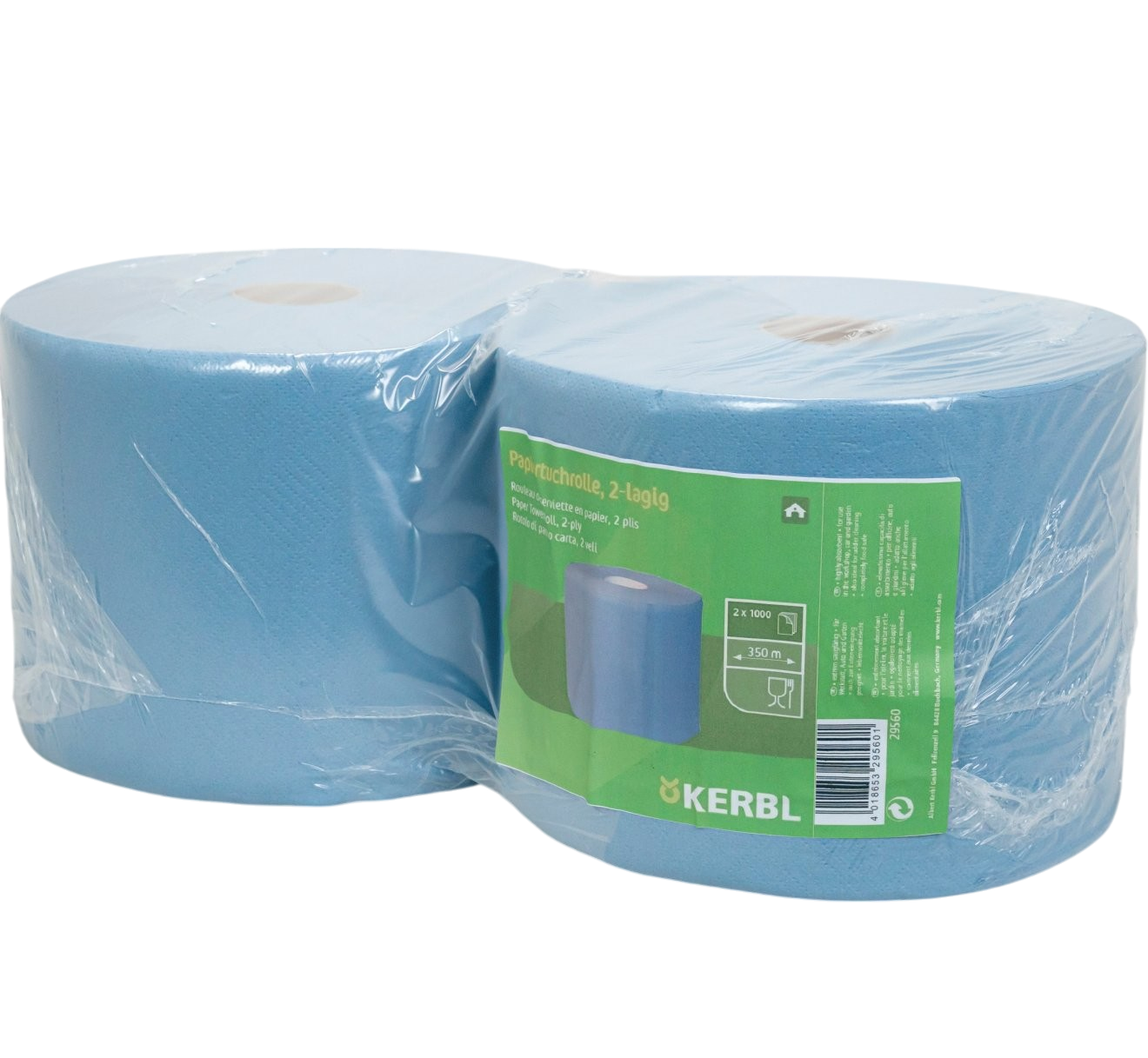 Papierrol mini blauw - 2 stuks