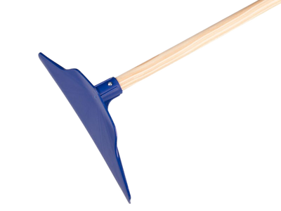 Stalkrabber kunststof blauw 35 cm met steel 170 x 28 cm