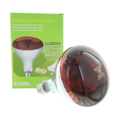 Kerbl Lampe à chaleur infrarouge 150W rouge