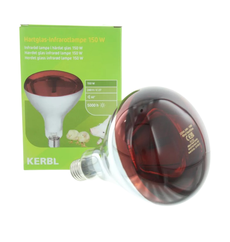 Kerbl Lámpara de calor infrarrojo 150W rojo