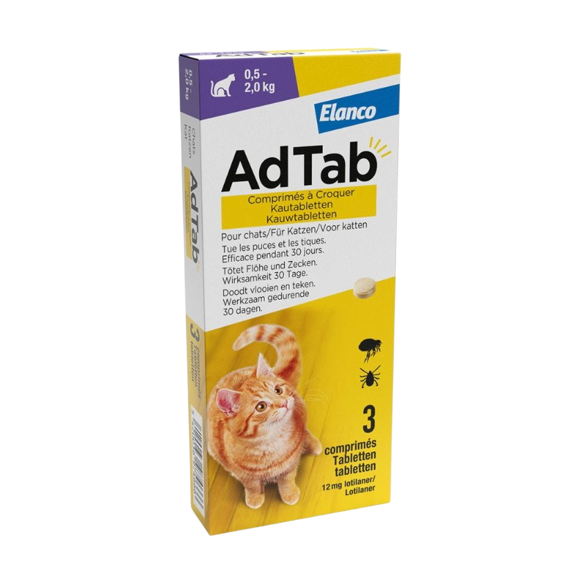 AdTab kat kauwtabl 0,5-2,0kg 3tabl