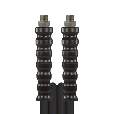 Slang 2SC-10 ZW 50 Mtr. 400 bar BUR 3/8" + GKS zwart