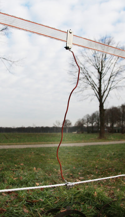 Zestaw złączy ze stali nierdzewnej/INOX, do połączenia taśmy z przewodem, długość przewodu 70 cm