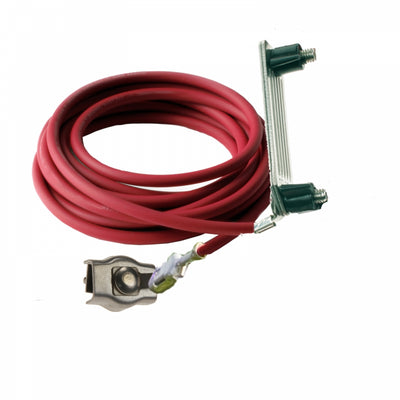 Zestaw złączy ze stali nierdzewnej/INOX, do połączenia taśmy z przewodem, długość przewodu 70 cm