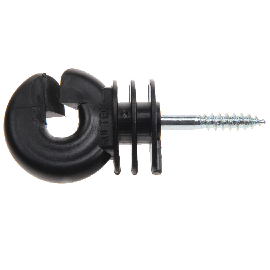 Ring insulators KOLTEC, wide slot, for wooden posts, bucket 200 pieces