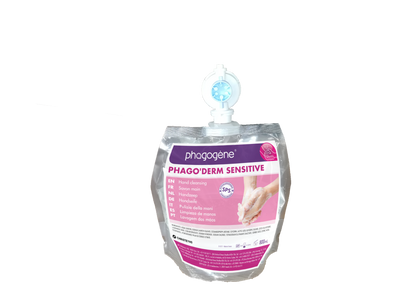 PHAGO'DERM Sensitive Box 4 x 800 ml, Pouch