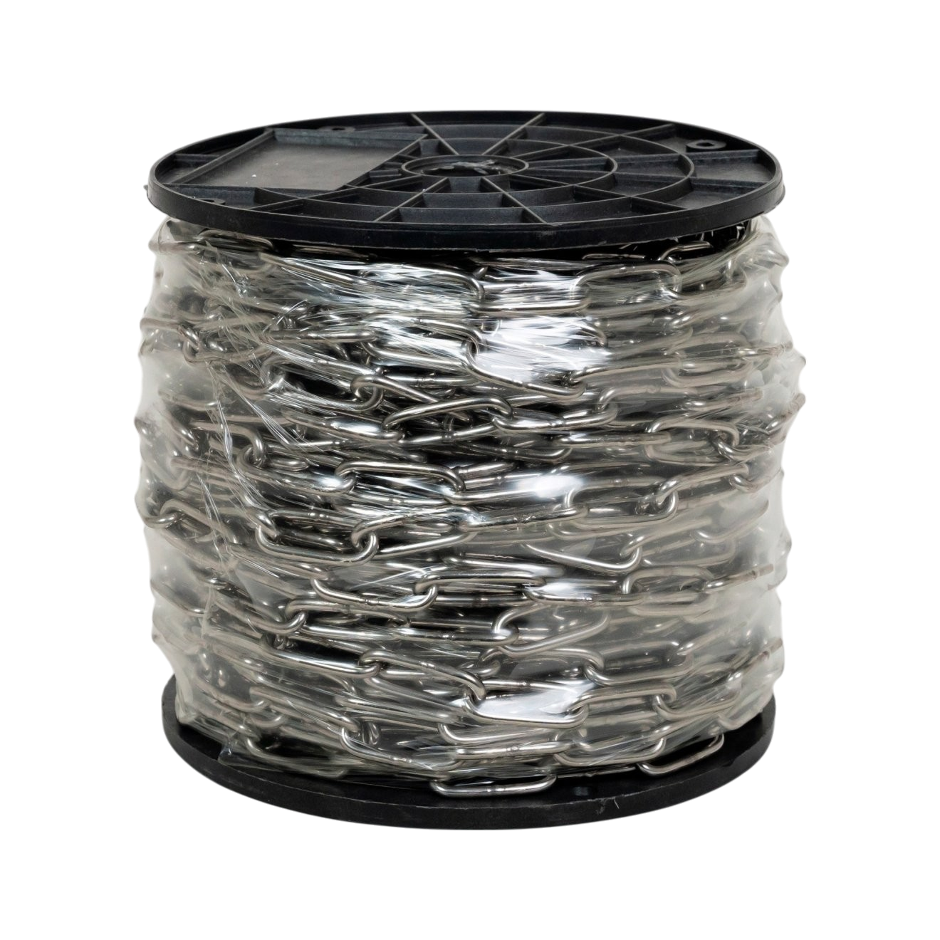 Ronde stalen ketting, roestvrij staal, 4 mm, 50 m