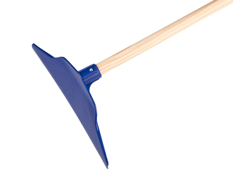 Rascador estable plástico azul 35 cm con mango 170 x 28 cm