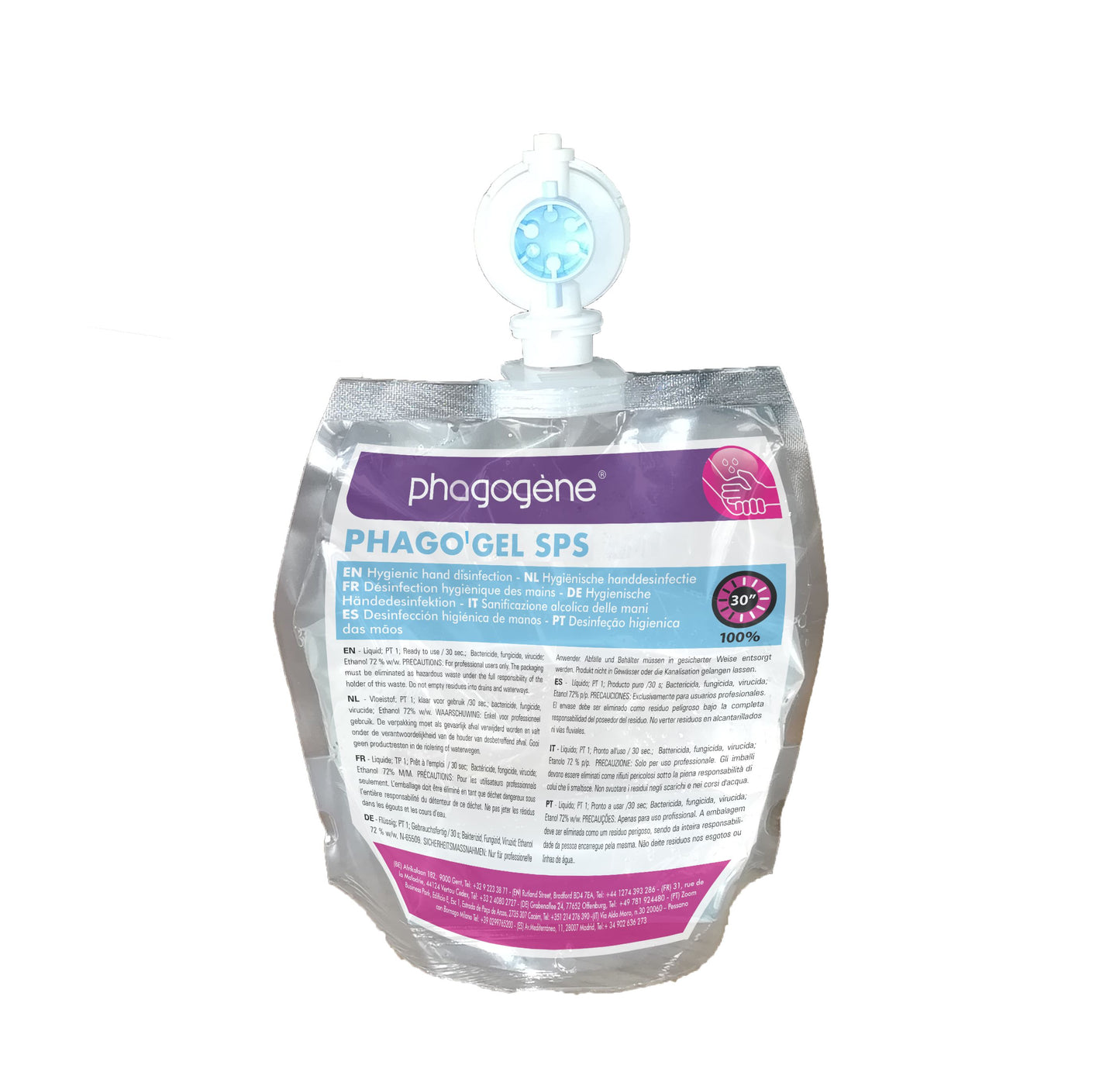 PHAGO'GEL Box 4 x 800 ml, Pouch